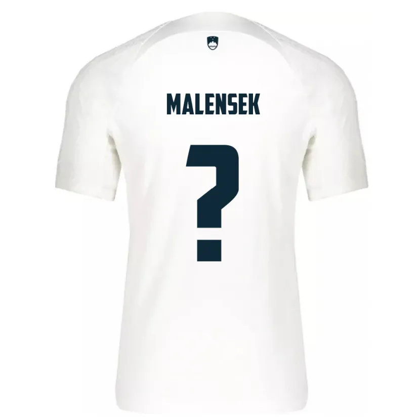 Danxen Kvinnor Slovenien Matej Malensek #0 Vit Hemmatröja Matchtröjor 24-26 Tröjor T-Tröja