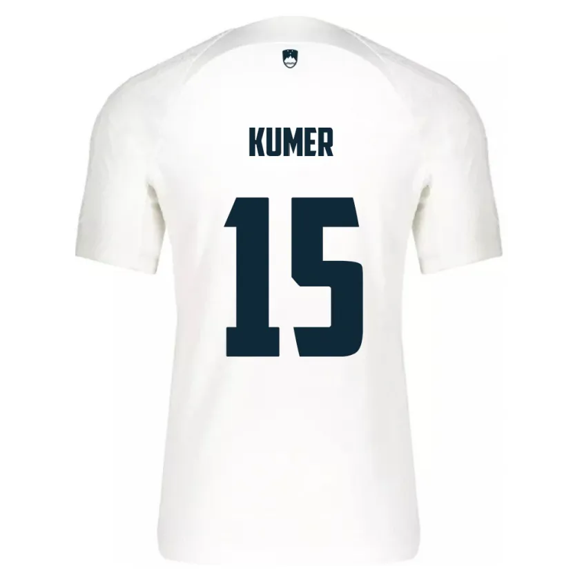 Danxen Kvinnor Slovenien Alin Kumer #15 Vit Hemmatröja Matchtröjor 24-26 Tröjor T-Tröja