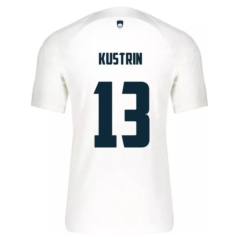 Danxen Kvinnor Slovenien Zala Kuštrin #13 Vit Hemmatröja Matchtröjor 24-26 Tröjor T-Tröja