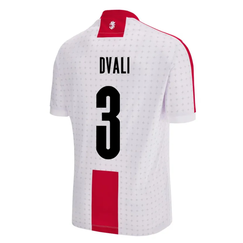 Danxen Kvinnor Georgia Lasha Dvali #3 Vit Hemmatröja Matchtröjor 24-26 Tröjor T-Tröja