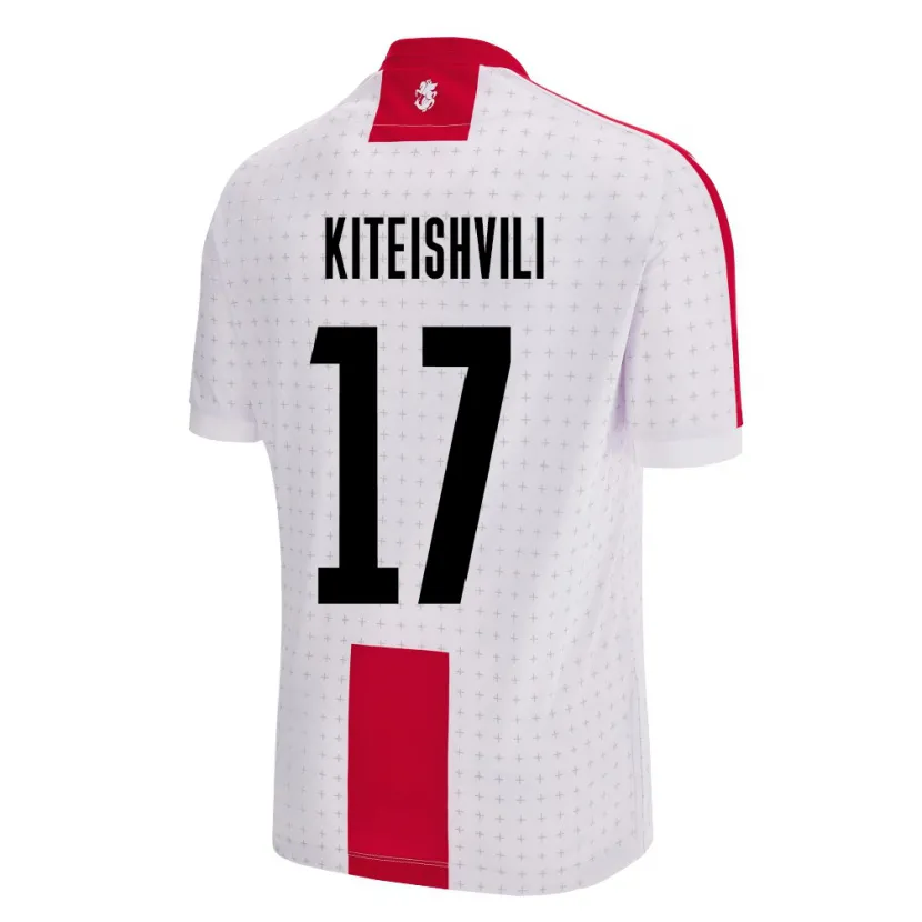 Danxen Kvinnor Georgia Otar Kiteishvili #17 Vit Hemmatröja Matchtröjor 24-26 Tröjor T-Tröja