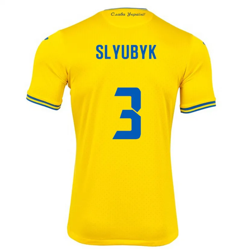 Danxen Kvinnor Ukraina Bogdan Slyubyk #3 Gul Hemmatröja Matchtröjor 24-26 Tröjor T-Tröja