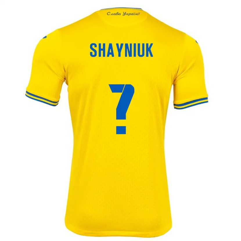 Danxen Kvinnor Ukraina Marina Shayniuk #0 Gul Hemmatröja Matchtröjor 24-26 Tröjor T-Tröja