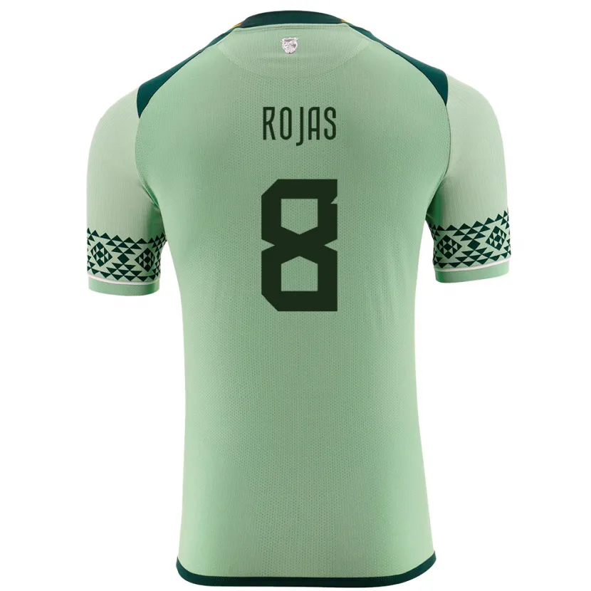 Danxen Kvinnor Bolivia Jairo Rojas #8 Ljusgrön Hemmatröja Matchtröjor 24-26 Tröjor T-Tröja