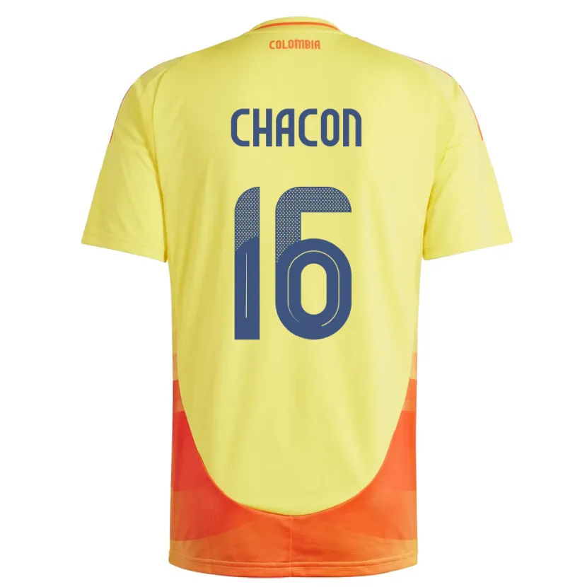 Danxen Kvinnor Colombia Ivonne Chacón #16 Gul Hemmatröja Matchtröjor 24-26 Tröjor T-Tröja