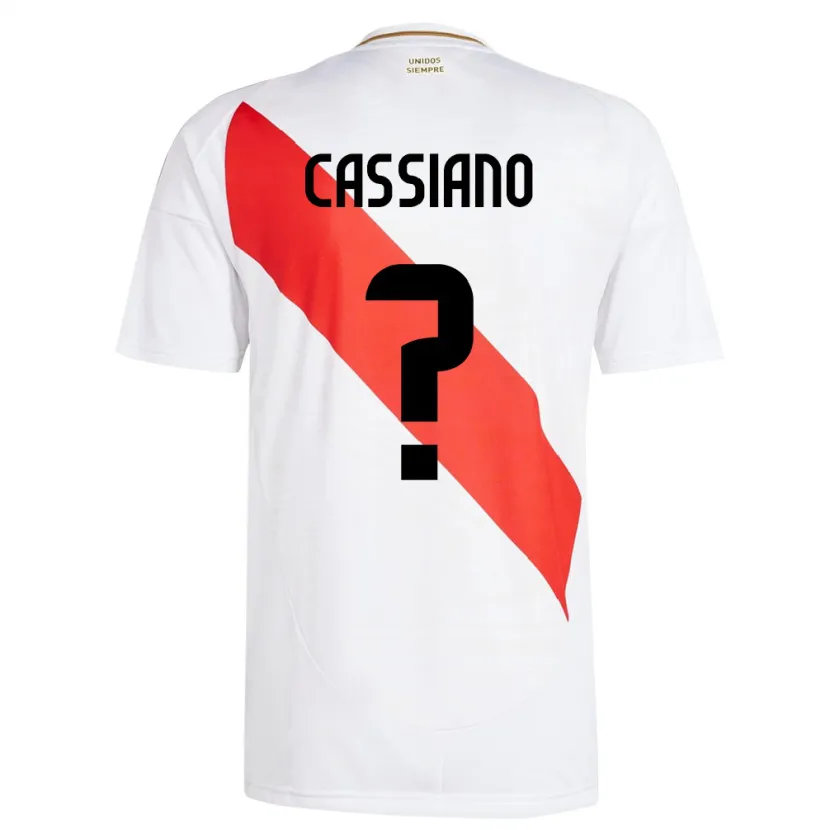 Danxen Kvinnor Peru Franshesko Cassiano #0 Vit Hemmatröja Matchtröjor 24-26 Tröjor T-Tröja