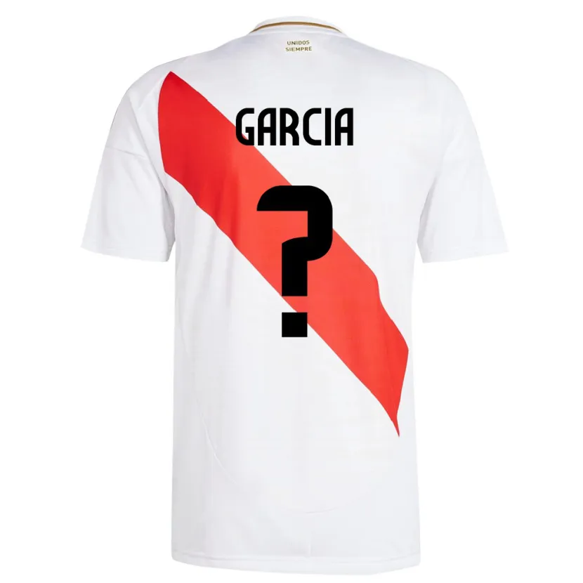 Danxen Kvinnor Peru Gian García #0 Vit Hemmatröja Matchtröjor 24-26 Tröjor T-Tröja