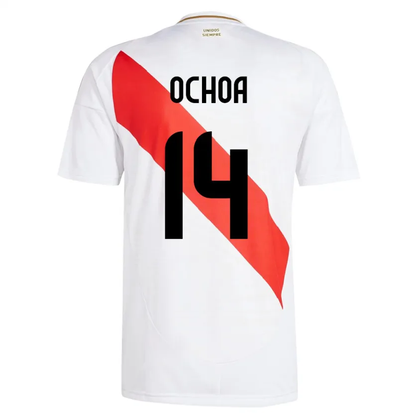 Danxen Kvinnor Peru Victoria Ochoa #14 Vit Hemmatröja Matchtröjor 24-26 Tröjor T-Tröja