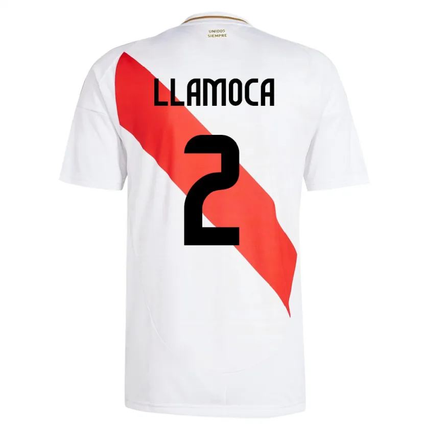 Danxen Kvinnor Peru Braelynn Llamoca #2 Vit Hemmatröja Matchtröjor 24-26 Tröjor T-Tröja