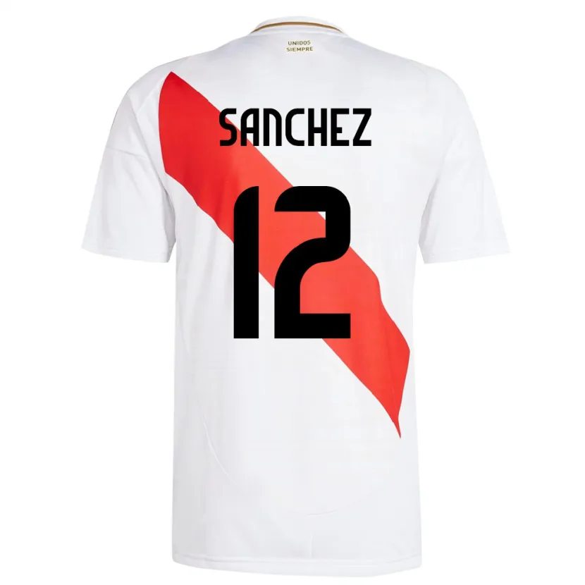 Danxen Kvinnor Peru Maryory Sánchez #12 Vit Hemmatröja Matchtröjor 24-26 Tröjor T-Tröja