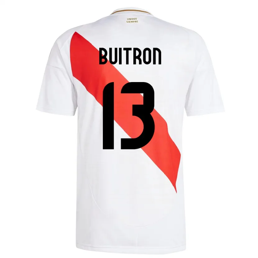 Danxen Kvinnor Peru Alison Buitrón #13 Vit Hemmatröja Matchtröjor 24-26 Tröjor T-Tröja