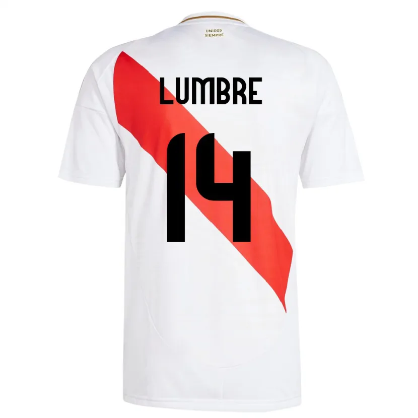 Danxen Kvinnor Peru Noelia Lumbre #14 Vit Hemmatröja Matchtröjor 24-26 Tröjor T-Tröja
