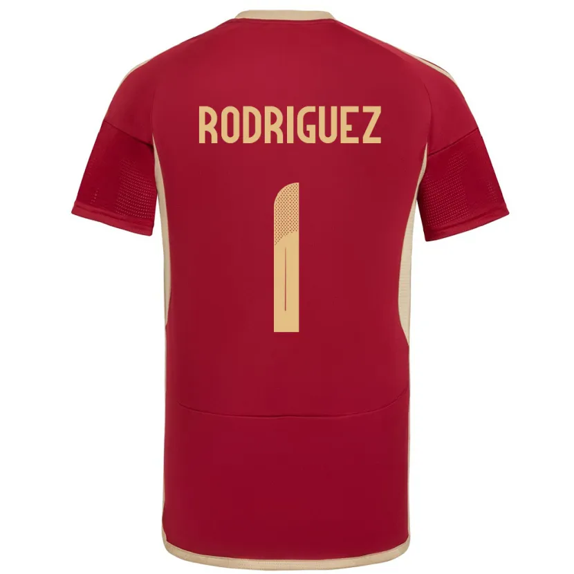 Danxen Kvinnor Venezuela Samuel Rodriguez #1 Bourgogne Hemmatröja Matchtröjor 24-26 Tröjor T-Tröja