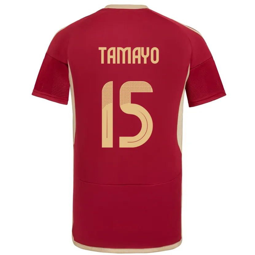 Danxen Kvinnor Venezuela Bianneider Tamayo #15 Bourgogne Hemmatröja Matchtröjor 24-26 Tröjor T-Tröja