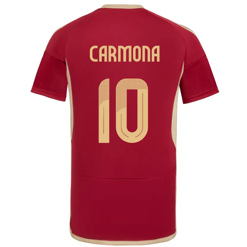Danxen Kvinnor Venezuela Wikelman Carmona #10 Bourgogne Hemmatröja Matchtröjor 24-26 Tröjor T-Tröja