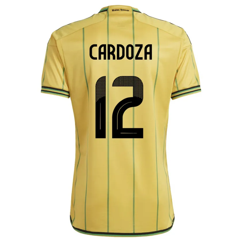Danxen Kvinnor Jamaica Naya Cardoza #12 Gul Hemmatröja Matchtröjor 24-26 Tröjor T-Tröja