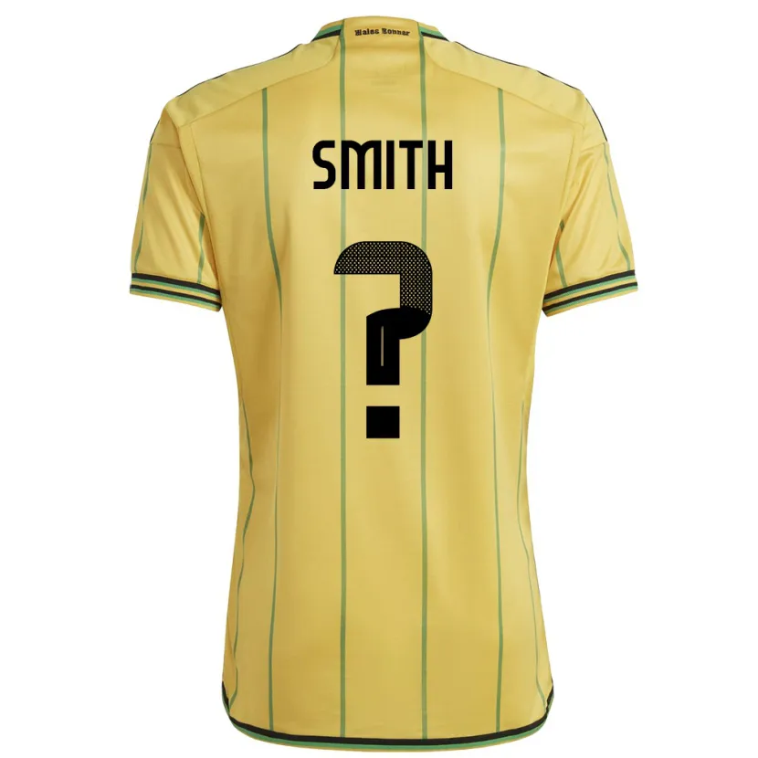 Danxen Kvinnor Jamaica Andrene Smith #0 Gul Hemmatröja Matchtröjor 24-26 Tröjor T-Tröja