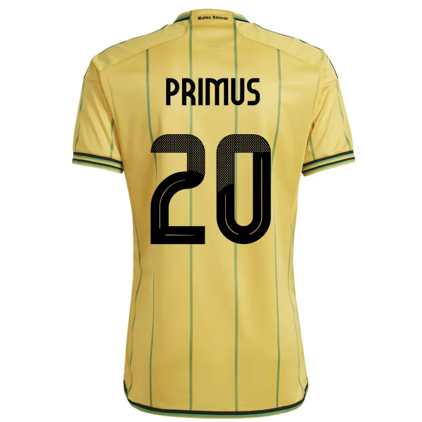 Danxen Kvinnor Jamaica Atlanta Primus #20 Gul Hemmatröja Matchtröjor 24-26 Tröjor T-Tröja