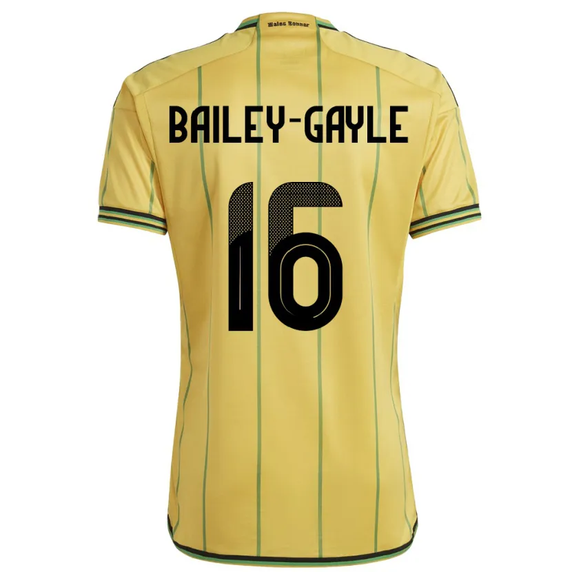 Danxen Kvinnor Jamaica Paige Bailey-Gayle #16 Gul Hemmatröja Matchtröjor 24-26 Tröjor T-Tröja