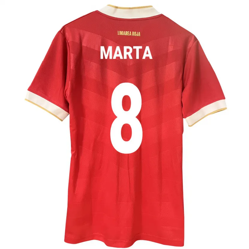 Danxen Kvinnor Panama Aldair Marta #8 Röd Hemmatröja Matchtröjor 24-26 Tröjor T-Tröja