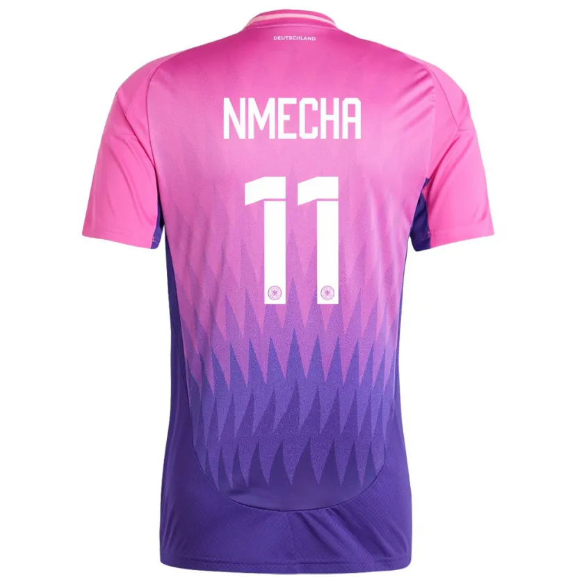 Danxen Kvinnor Tyskland Lukas Nmecha #11 Rosa Lila Bortatröja Matchtröjor 24-26 Tröjor T-Tröja