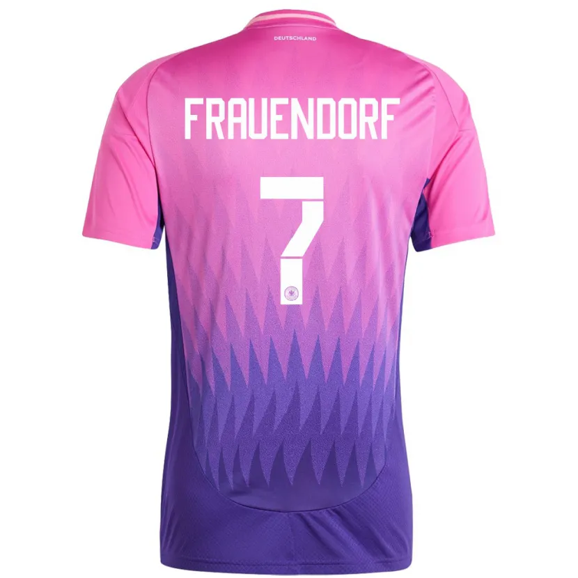 Danxen Kvinnor Tyskland Melkamu Frauendorf #7 Rosa Lila Bortatröja Matchtröjor 24-26 Tröjor T-Tröja