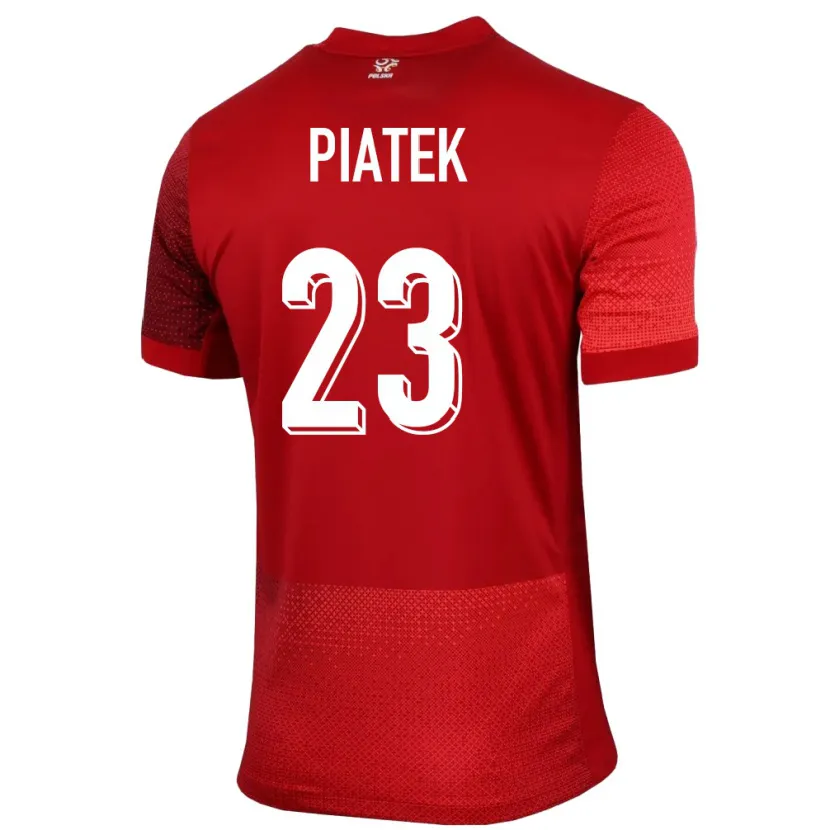 Danxen Kvinnor Polen Krzysztof Piatek #23 Röd Bortatröja Matchtröjor 24-26 Tröjor T-Tröja