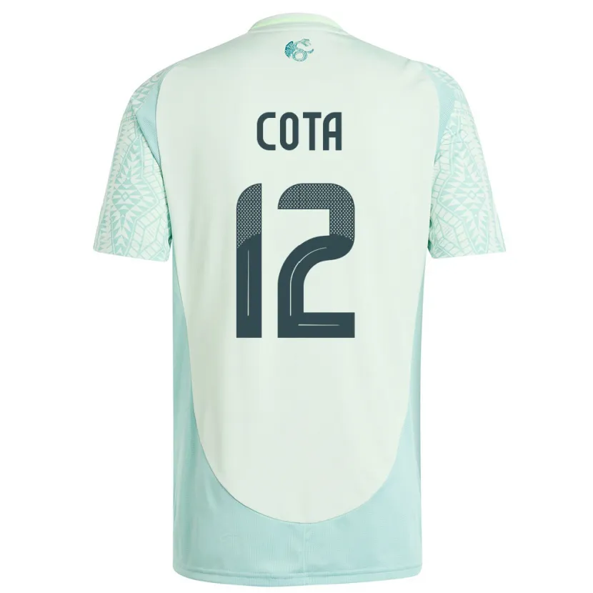 Danxen Kvinnor Mexiko Rodolfo Cota #12 Linne Grön Bortatröja Matchtröjor 24-26 Tröjor T-Tröja