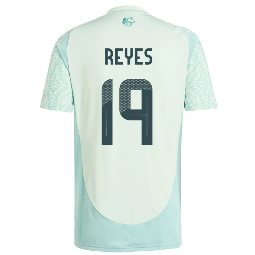 Danxen Kvinnor Mexiko Israel Reyes #19 Linne Grön Bortatröja Matchtröjor 24-26 Tröjor T-Tröja