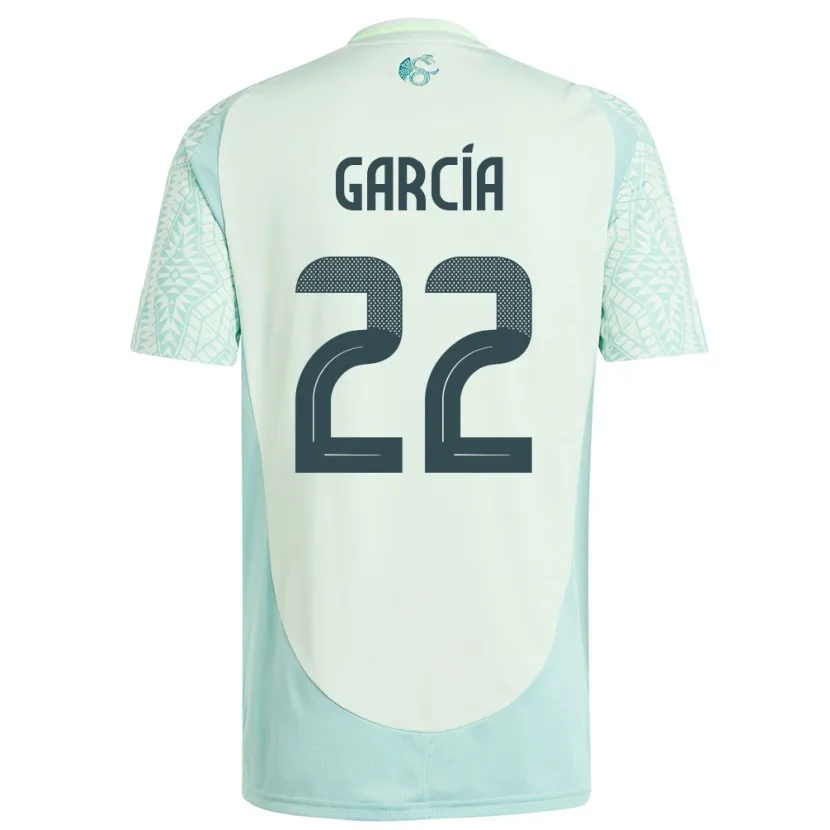 Danxen Kvinnor Mexiko Diana Garcia #22 Linne Grön Bortatröja Matchtröjor 24-26 Tröjor T-Tröja