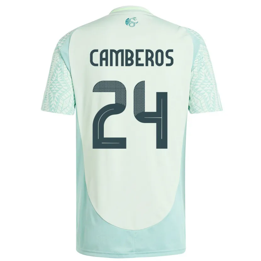 Danxen Kvinnor Mexiko Scarlett Camberos #24 Linne Grön Bortatröja Matchtröjor 24-26 Tröjor T-Tröja