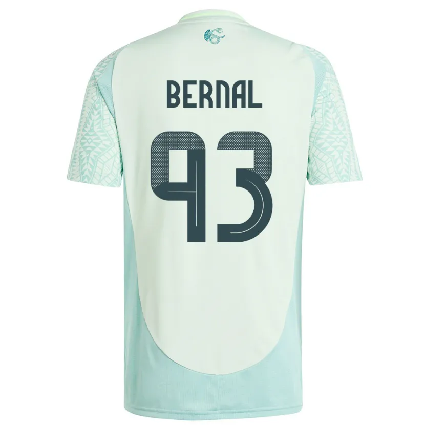 Danxen Kvinnor Mexiko Rebeca Bernal #93 Linne Grön Bortatröja Matchtröjor 24-26 Tröjor T-Tröja