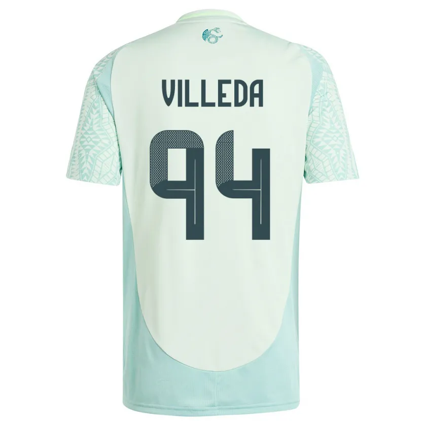 Danxen Kvinnor Mexiko Melany Villeda #94 Linne Grön Bortatröja Matchtröjor 24-26 Tröjor T-Tröja