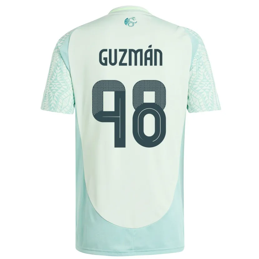 Danxen Kvinnor Mexiko Kinberly Guzman #98 Linne Grön Bortatröja Matchtröjor 24-26 Tröjor T-Tröja