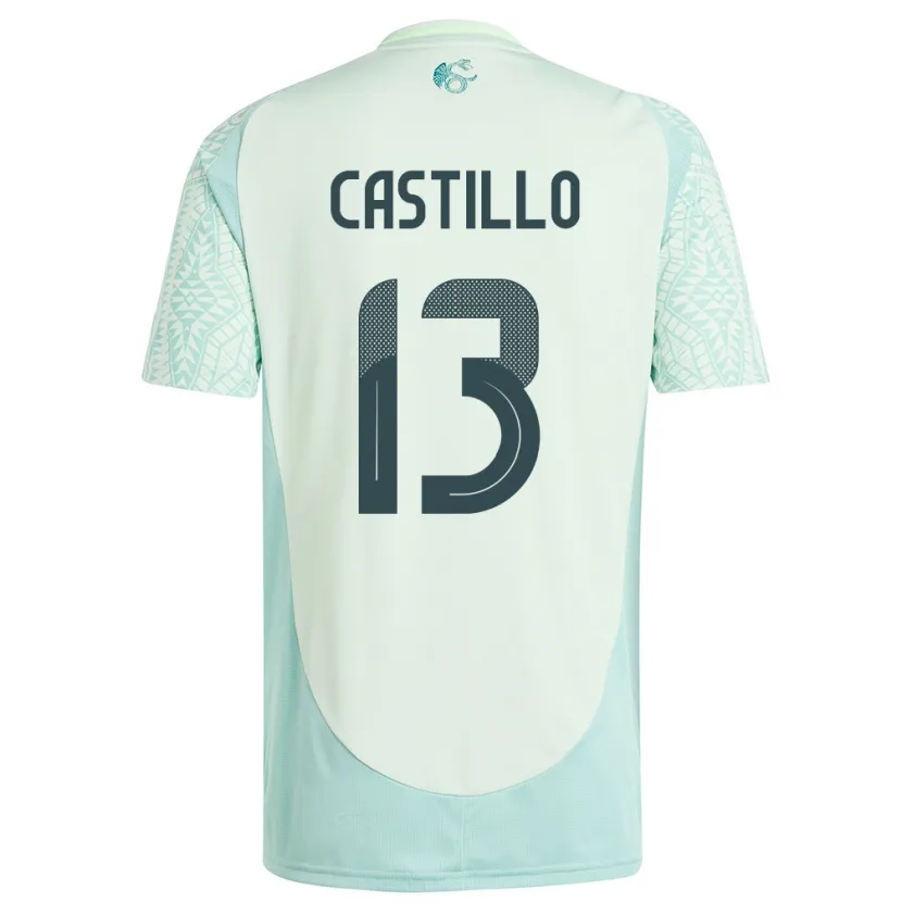 Danxen Kvinnor Mexiko Jose Castillo #13 Linne Grön Bortatröja Matchtröjor 24-26 Tröjor T-Tröja