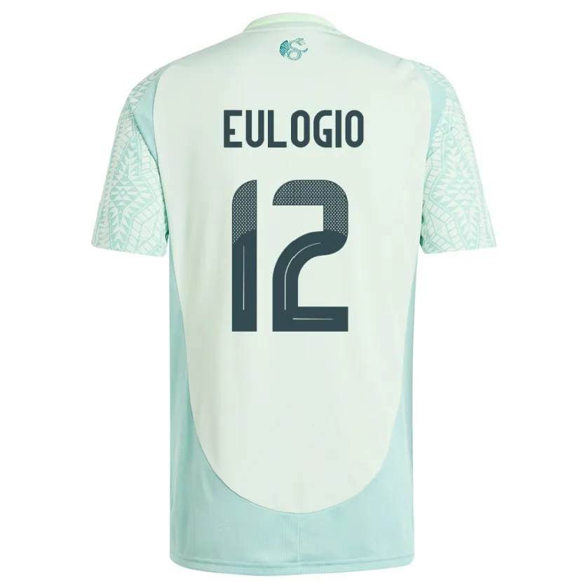 Danxen Kvinnor Mexiko Jose Eulogio #12 Linne Grön Bortatröja Matchtröjor 24-26 Tröjor T-Tröja