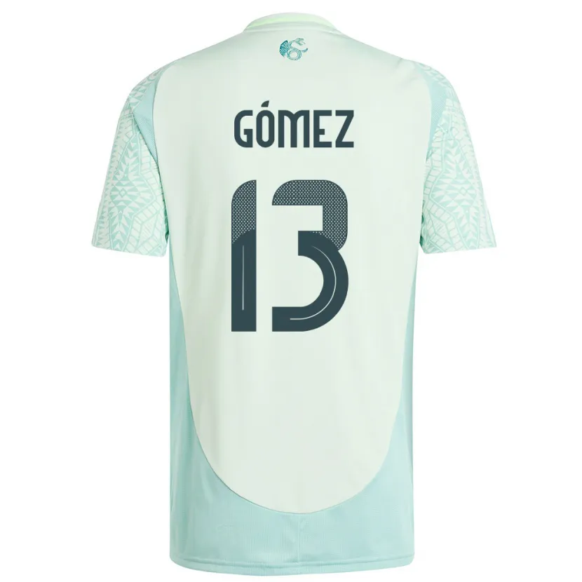 Danxen Kvinnor Mexiko Diego Gomez #13 Linne Grön Bortatröja Matchtröjor 24-26 Tröjor T-Tröja