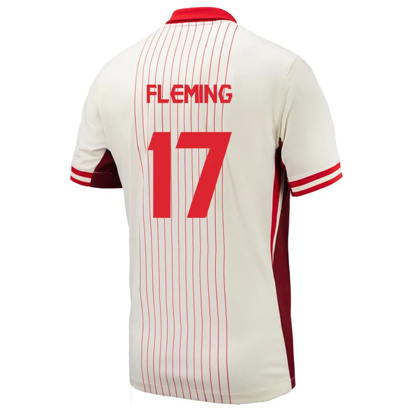 Danxen Kvinnor Kanada Jessie Fleming #17 Vit Bortatröja Matchtröjor 24-26 Tröjor T-Tröja