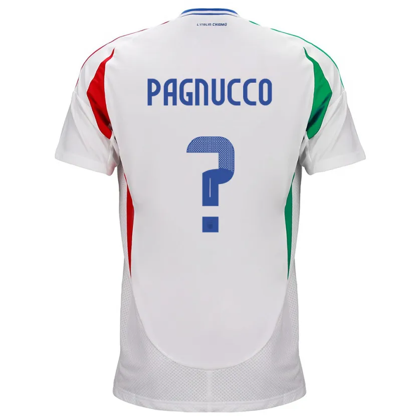 Danxen Kvinnor Italien Filippo Pagnucco #0 Vit Bortatröja Matchtröjor 24-26 Tröjor T-Tröja