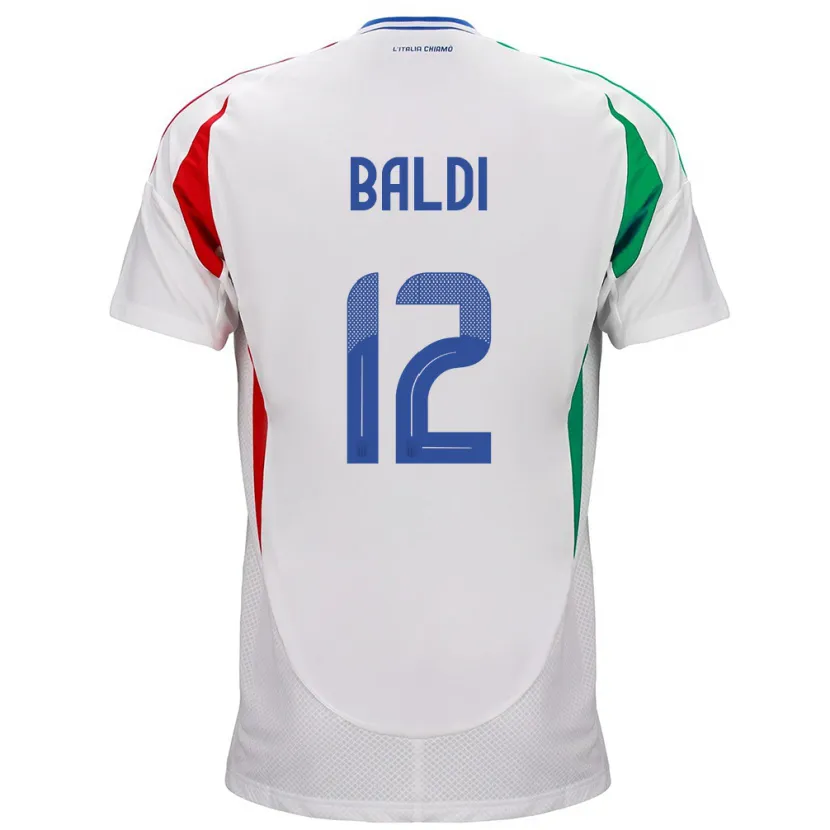 Danxen Kvinnor Italien Rachele Baldi #12 Vit Bortatröja Matchtröjor 24-26 Tröjor T-Tröja