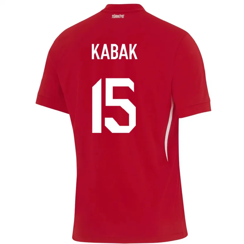Danxen Kvinnor Kalkon Ozan Kabak #15 Röd Bortatröja Matchtröjor 24-26 Tröjor T-Tröja