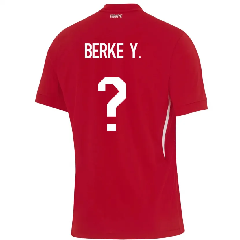 Danxen Kvinnor Kalkon Berke Yıldırım #0 Röd Bortatröja Matchtröjor 24-26 Tröjor T-Tröja