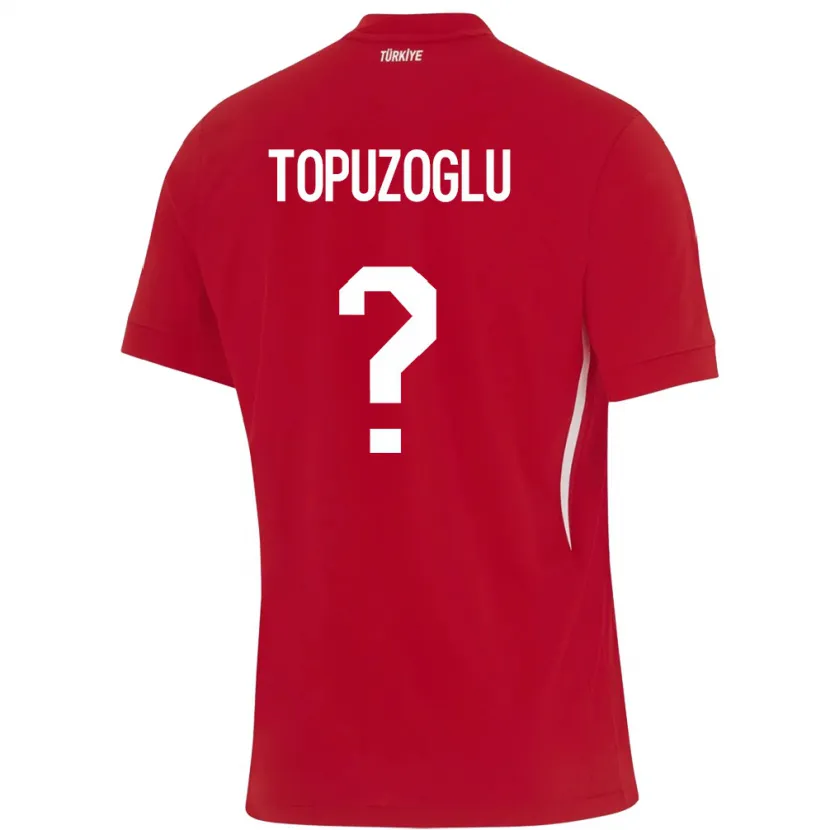 Danxen Kvinnor Kalkon Berna Topuzoğlu #0 Röd Bortatröja Matchtröjor 24-26 Tröjor T-Tröja