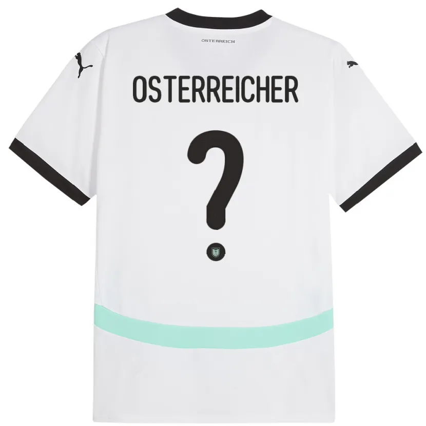 Danxen Kvinnor Österrike Marijan Österreicher #0 Vit Bortatröja Matchtröjor 24-26 Tröjor T-Tröja