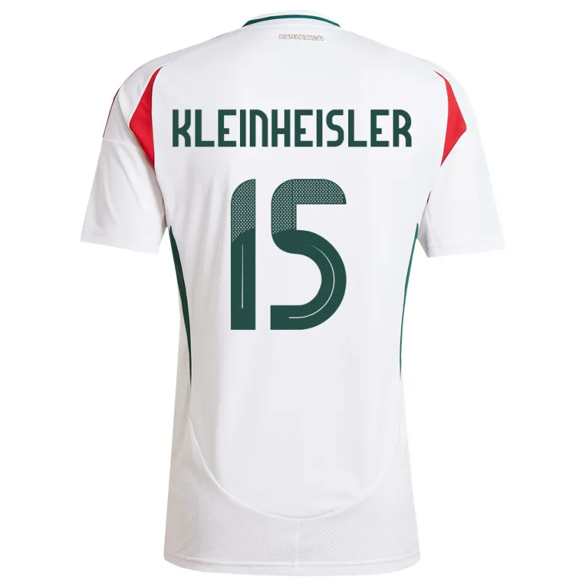Danxen Kvinnor Ungern László Kleinheisler #15 Vit Bortatröja Matchtröjor 24-26 Tröjor T-Tröja