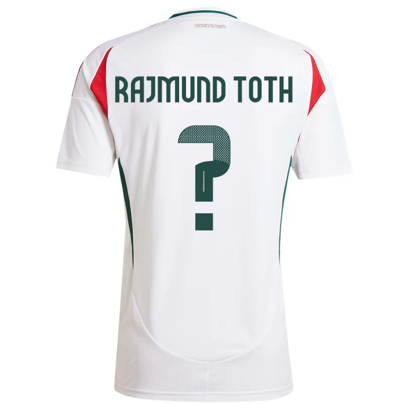 Danxen Kvinnor Ungern Rajmund Tóth #0 Vit Bortatröja Matchtröjor 24-26 Tröjor T-Tröja