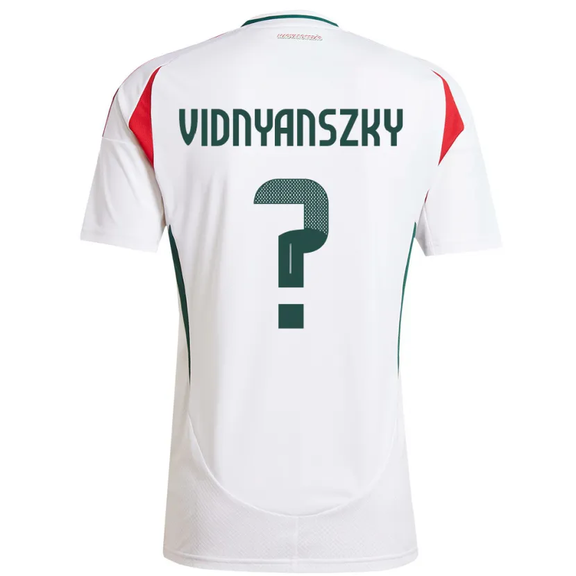 Danxen Kvinnor Ungern Mátyás Vidnyánszky #0 Vit Bortatröja Matchtröjor 24-26 Tröjor T-Tröja