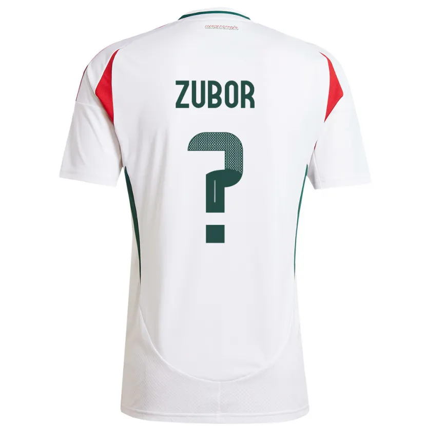 Danxen Kvinnor Ungern Ádám Zubor #0 Vit Bortatröja Matchtröjor 24-26 Tröjor T-Tröja