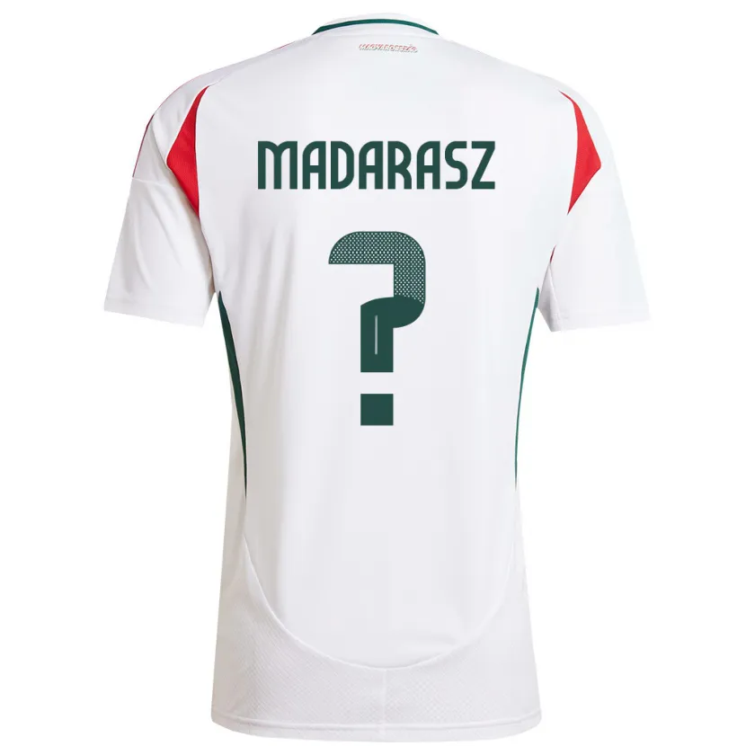 Danxen Kvinnor Ungern Ádám Madarász #0 Vit Bortatröja Matchtröjor 24-26 Tröjor T-Tröja