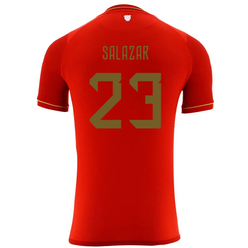 Danxen Kvinnor Bolivia Alba Salazar #23 Röd Bortatröja Matchtröjor 24-26 Tröjor T-Tröja